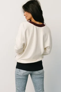 Baltic Born sweaters|cardigans|Jax Cardigan | Cream Multi