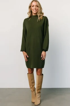 Baltic Born short dresses|TOPS|Jennings Sweater Dress | Deep Olive