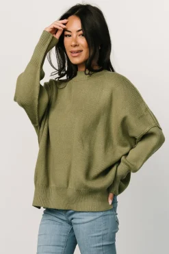 Baltic Born sweaters|WINTER ESSENTIALS|Jeremiah Knit Sweater | Olive