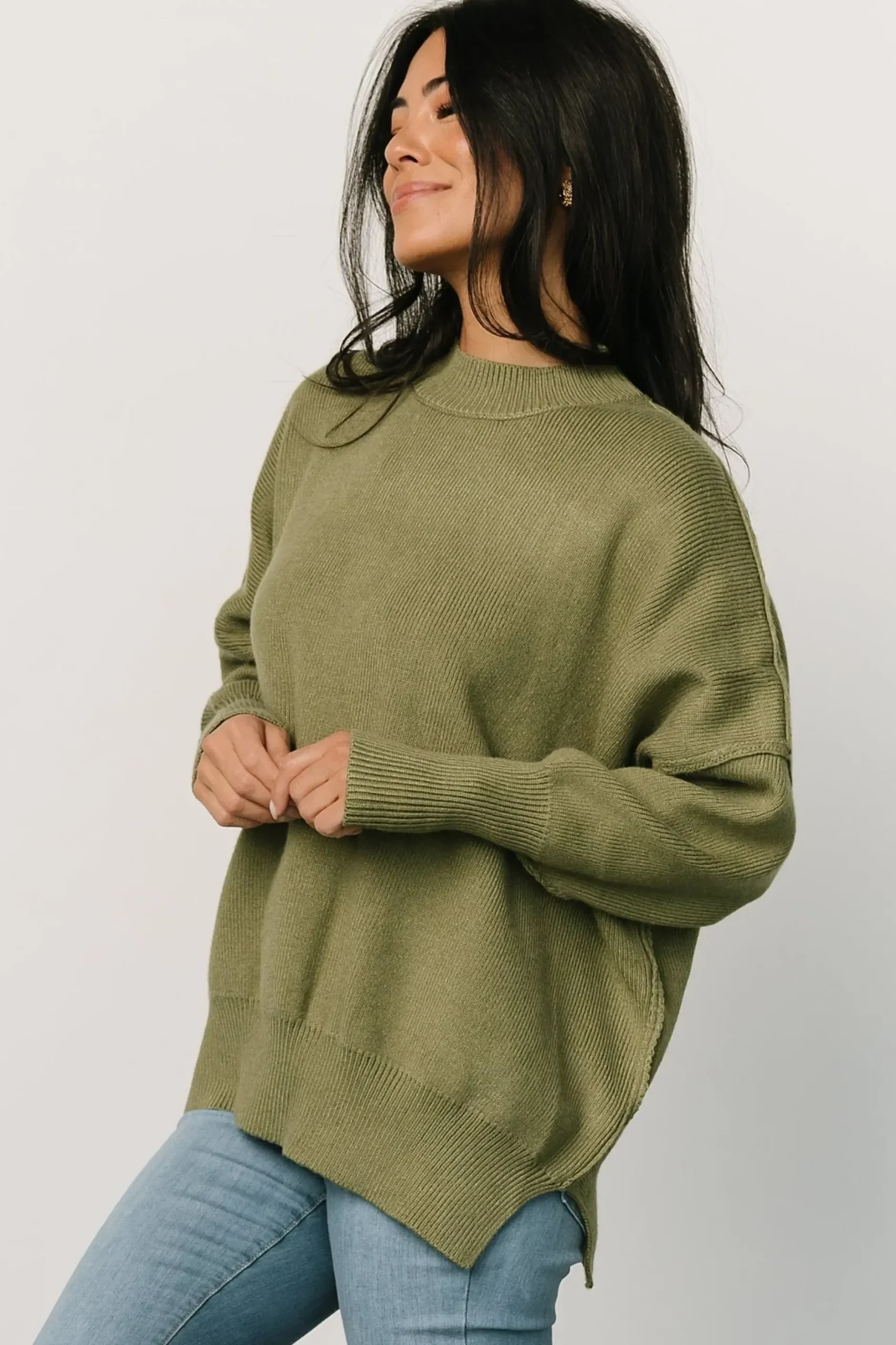 Baltic Born sweaters|WINTER ESSENTIALS|Jeremiah Knit Sweater | Olive