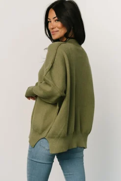 Baltic Born sweaters|WINTER ESSENTIALS|Jeremiah Knit Sweater | Olive
