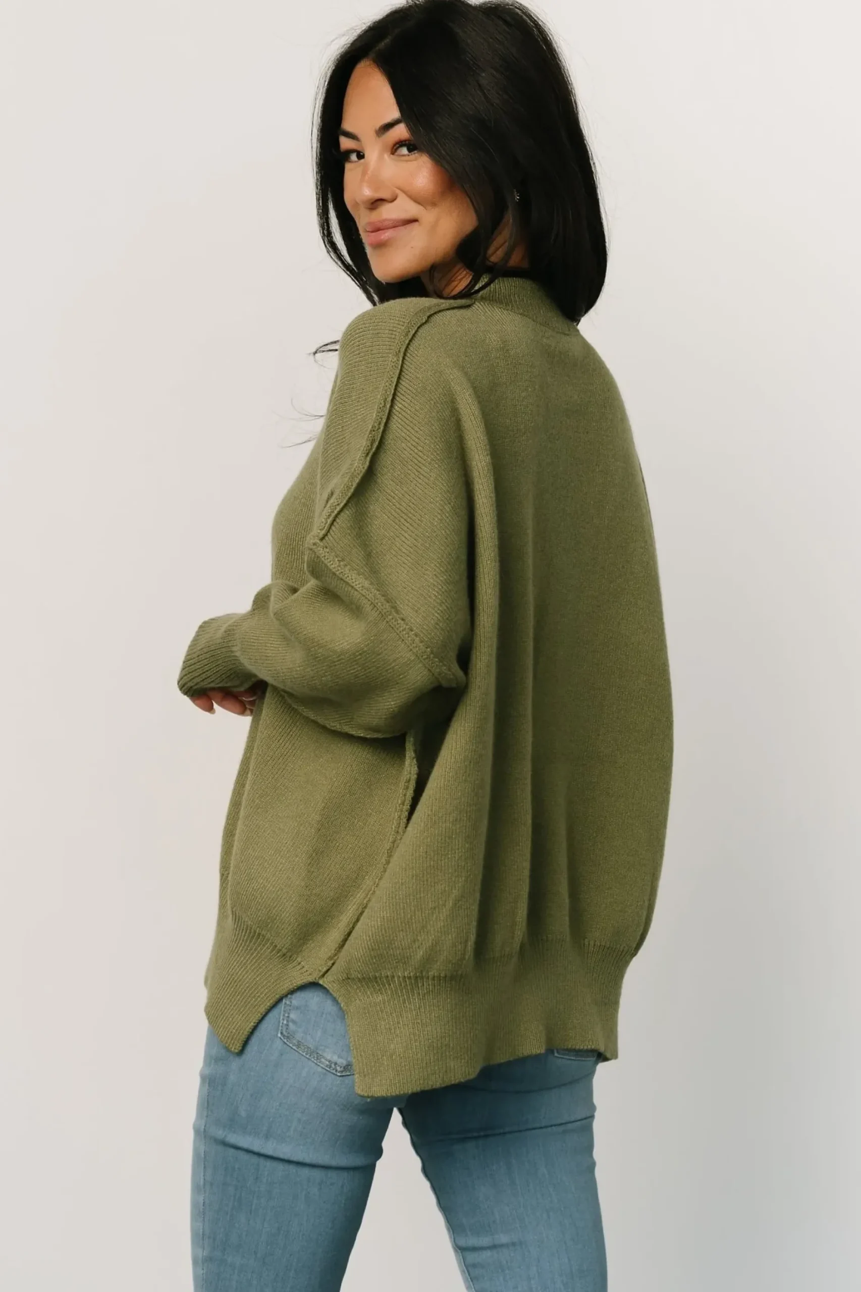 Baltic Born sweaters|WINTER ESSENTIALS|Jeremiah Knit Sweater | Olive