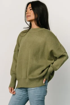 Baltic Born sweaters|WINTER ESSENTIALS|Jeremiah Knit Sweater | Olive