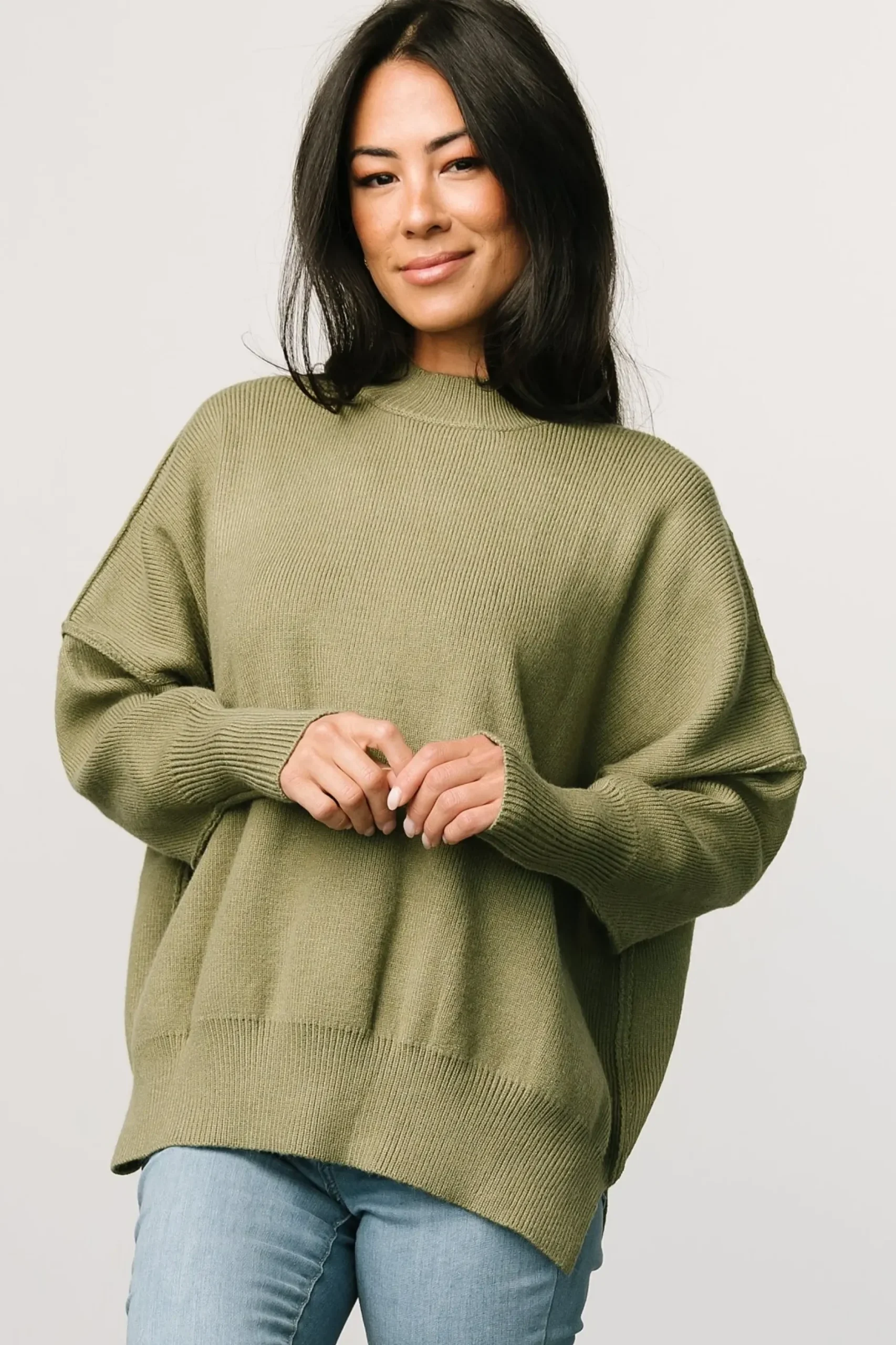 Baltic Born sweaters|WINTER ESSENTIALS|Jeremiah Knit Sweater | Olive