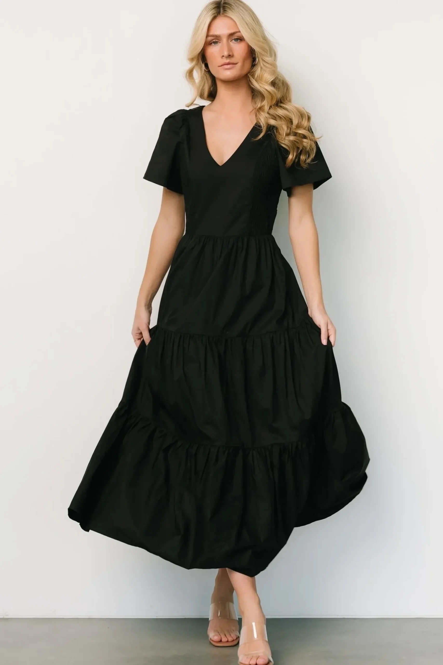 Baltic Born SALE|Johanne Poplin Dress | Black