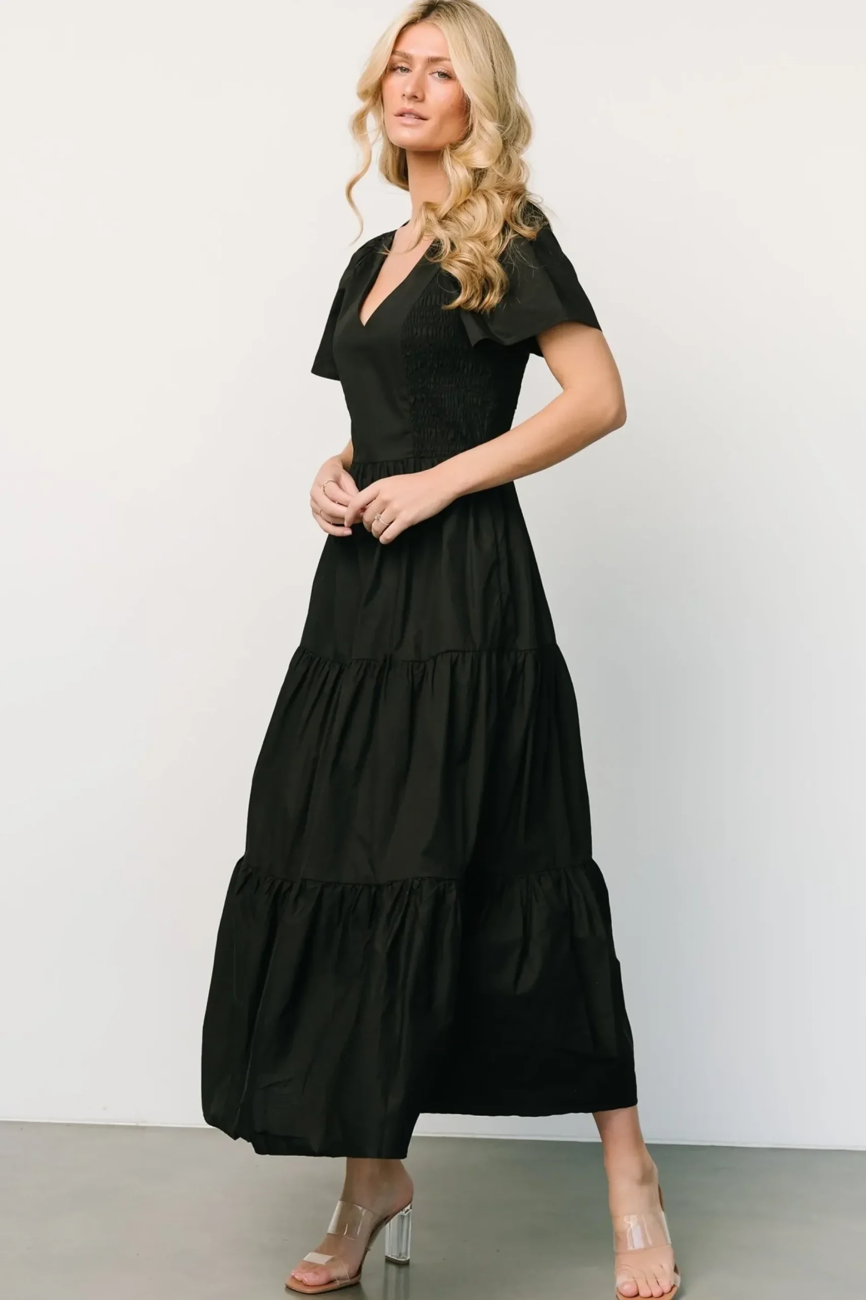 Baltic Born SALE|Johanne Poplin Dress | Black