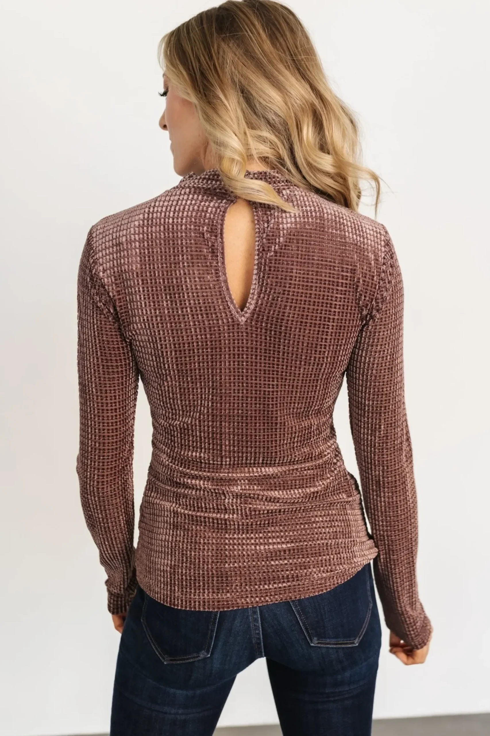 Baltic Born blouses + shirts|Joss Velvet Top | Dusty Clove