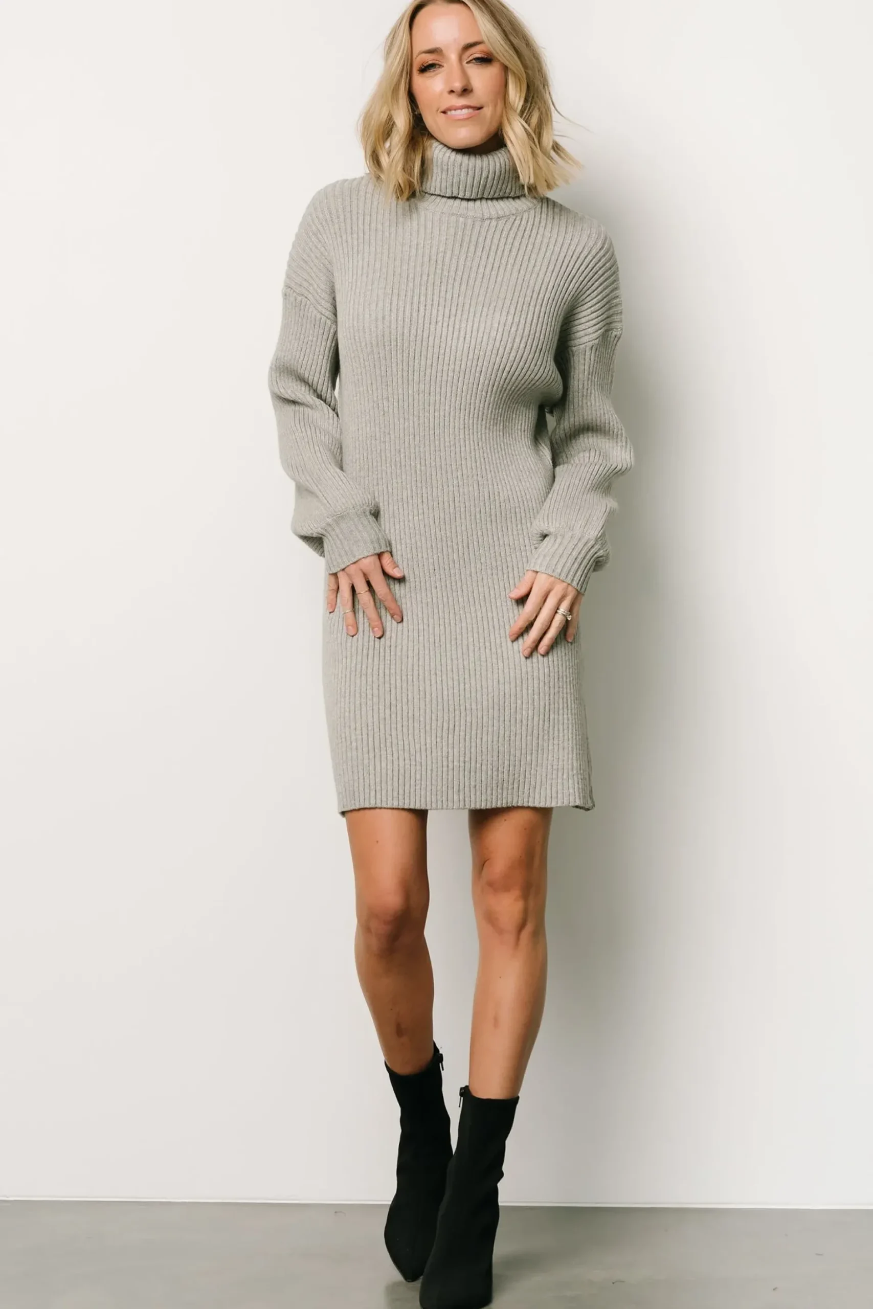 Baltic Born WINTER ESSENTIALS|Julianne Sweater Dress | Light Gray