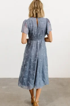 Baltic Born midi dresses|WEDDING SUITE|June Smocked Midi Dress | Blue