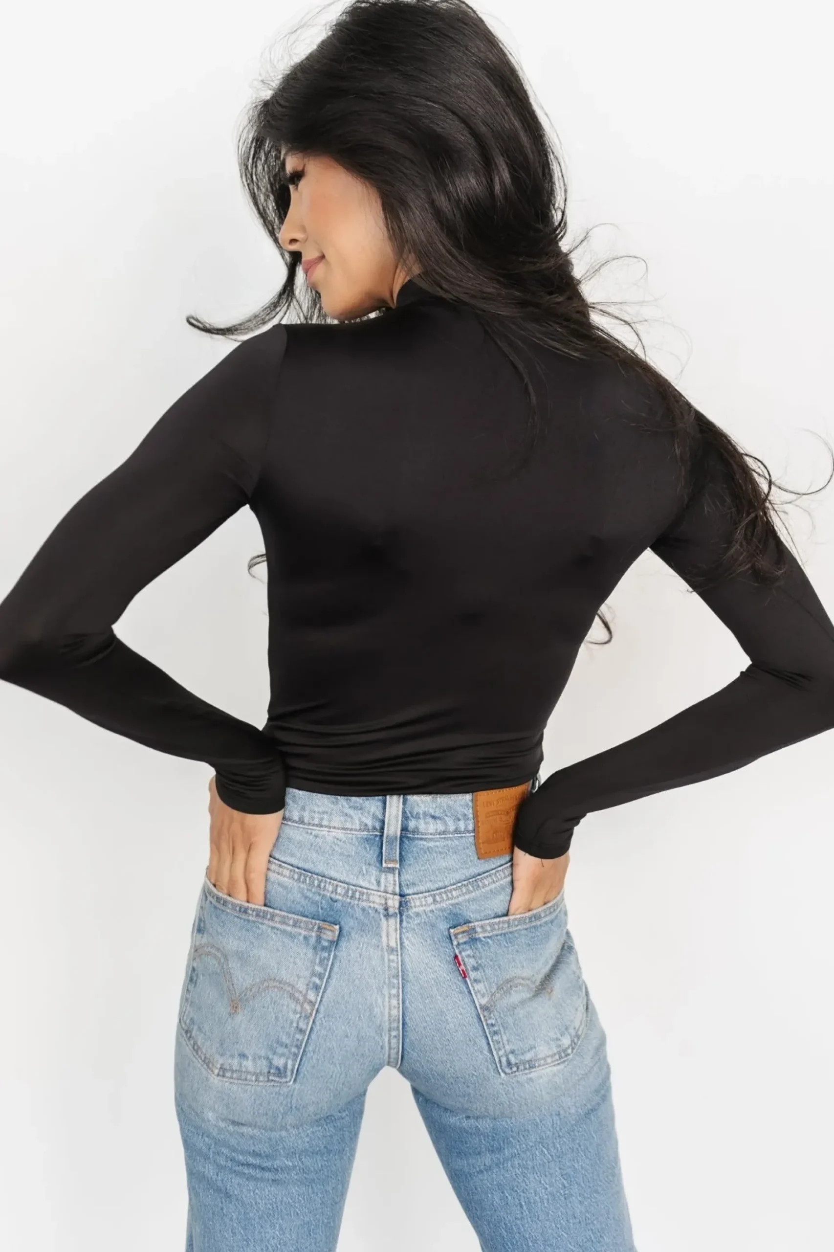Baltic Born blouses + shirts|Juni Turtleneck | Black