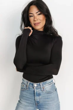 Baltic Born blouses + shirts|Juni Turtleneck | Black