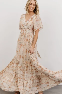 Baltic Born maxi dresses|bump friendly|Katherine Maxi Dress | Cream + Rust Floral