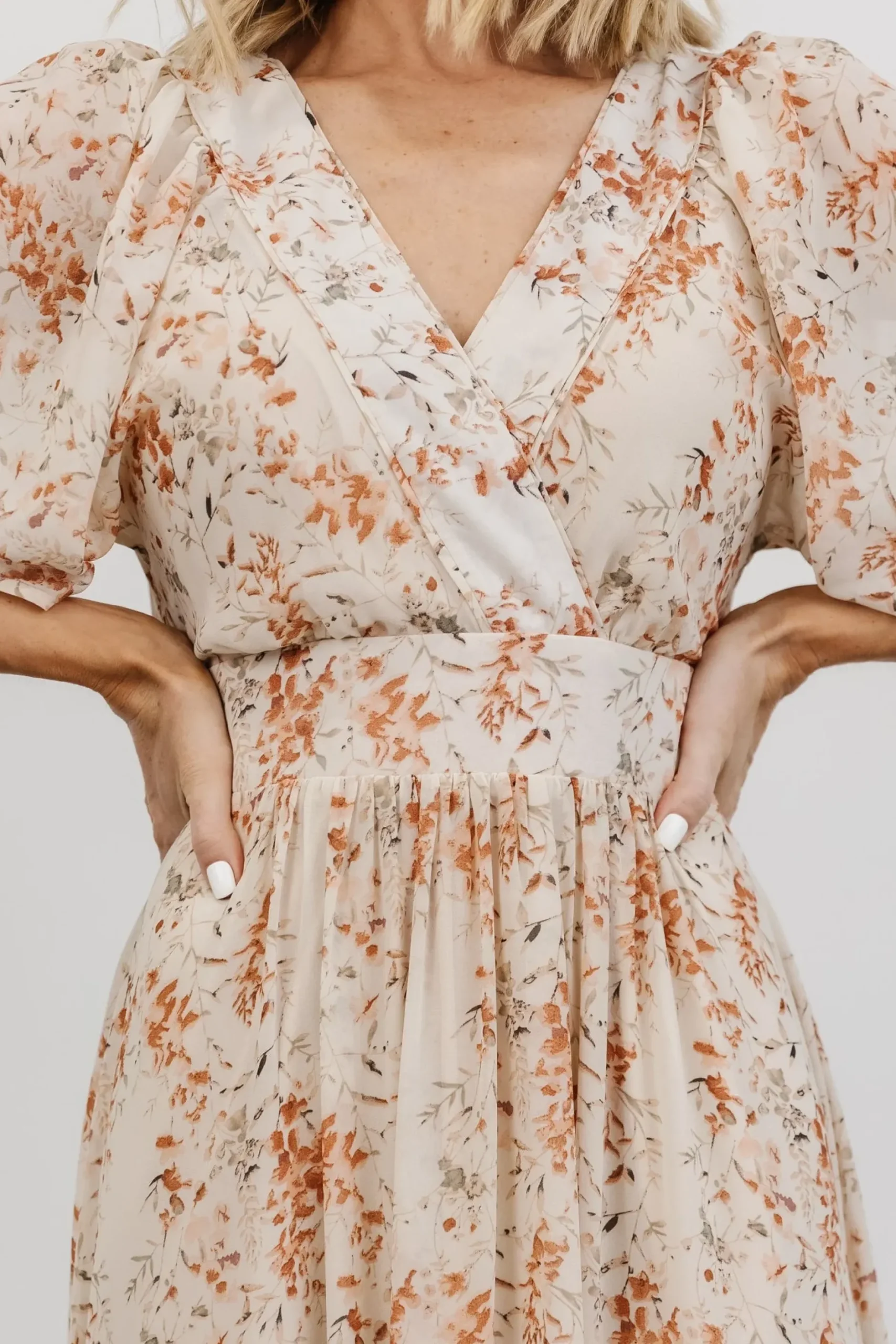 Baltic Born maxi dresses|bump friendly|Katherine Maxi Dress | Cream + Rust Floral