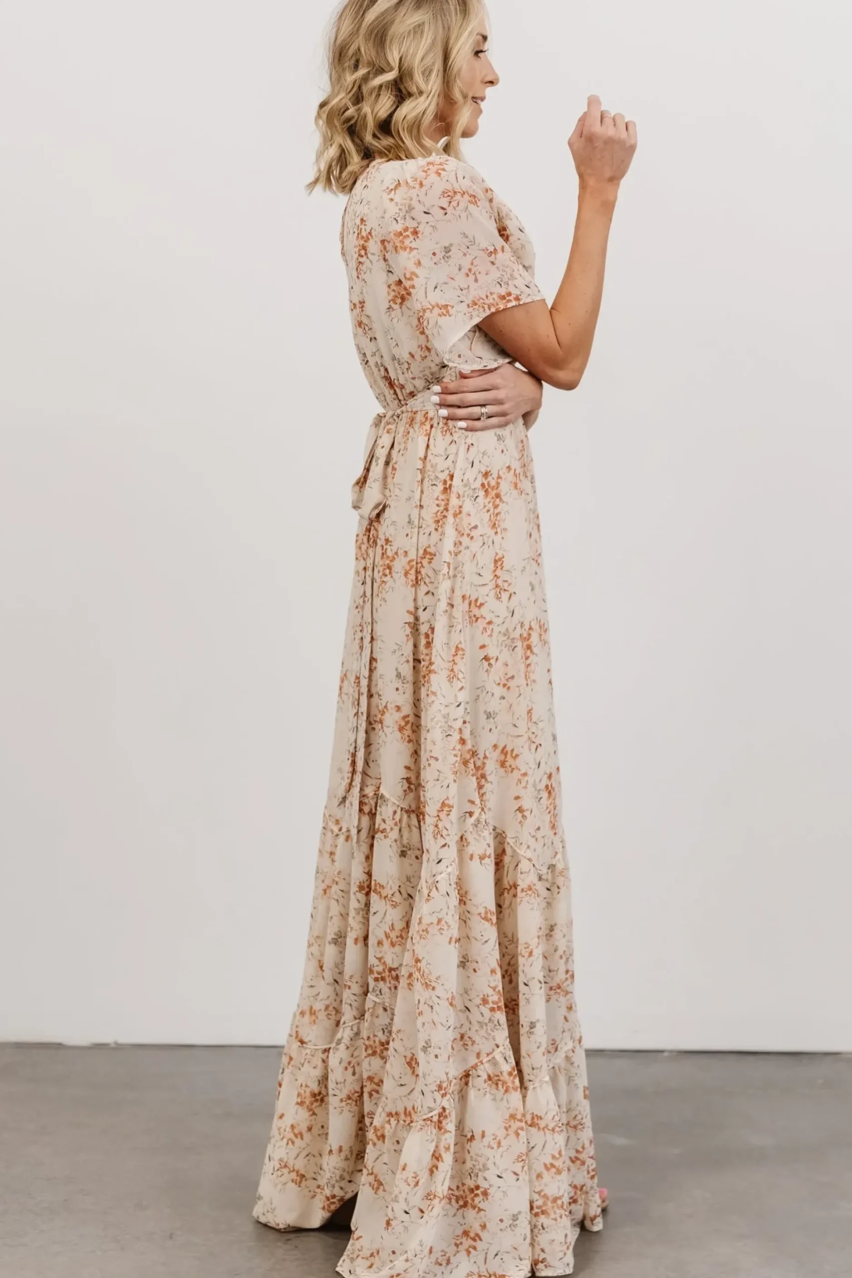 Baltic Born maxi dresses|bump friendly|Katherine Maxi Dress | Cream + Rust Floral