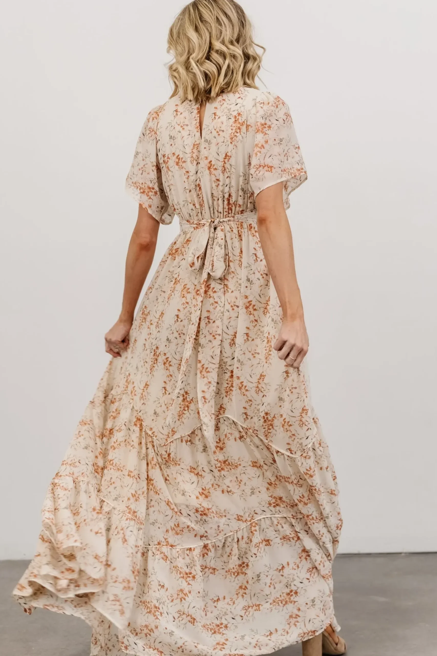 Baltic Born maxi dresses|bump friendly|Katherine Maxi Dress | Cream + Rust Floral