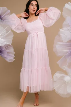 Baltic Born maxi dresses|WEDDING SUITE|Katrina Tulle Maxi Dress | Light Rose