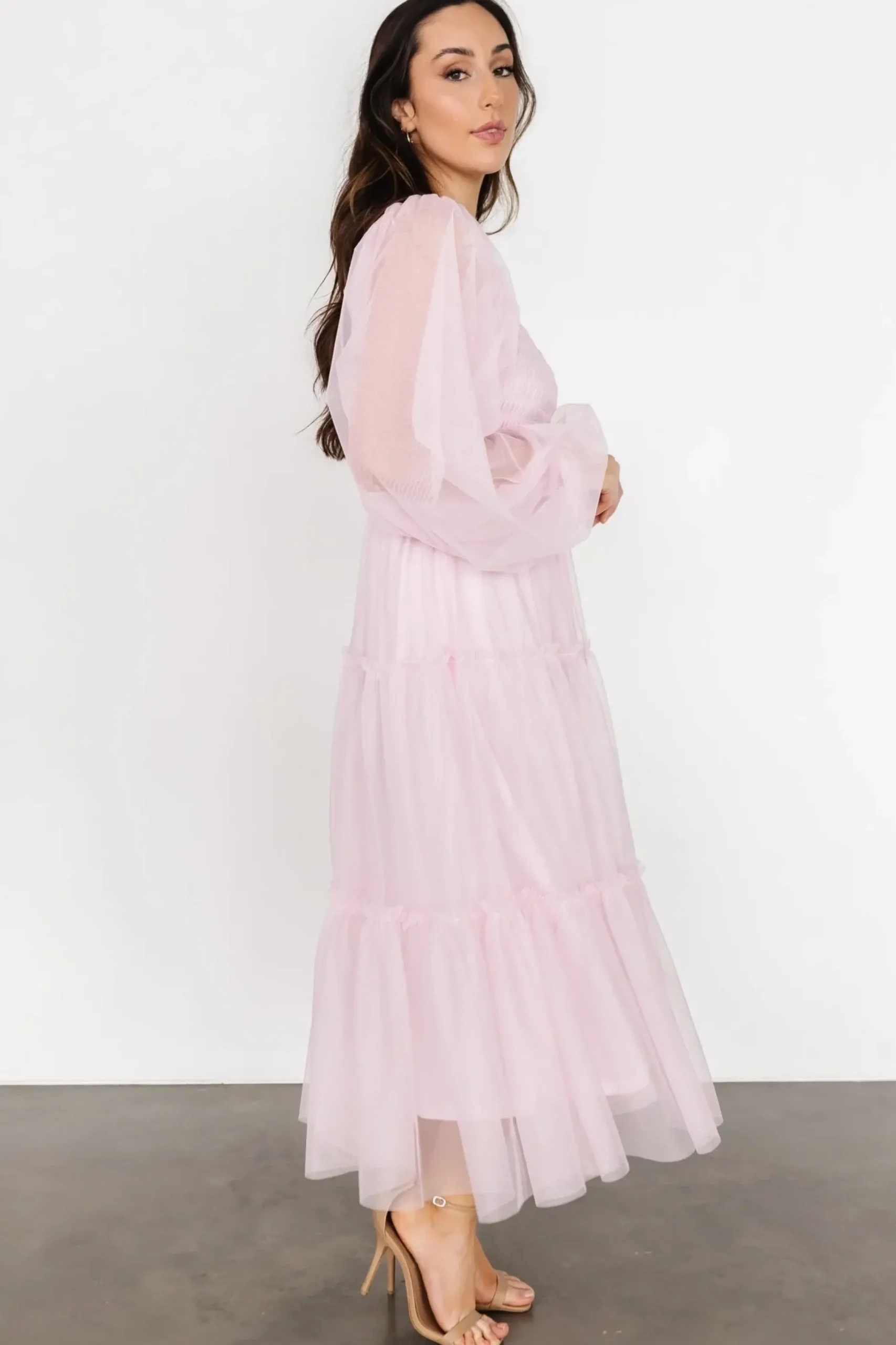 Baltic Born maxi dresses|WEDDING SUITE|Katrina Tulle Maxi Dress | Light Rose
