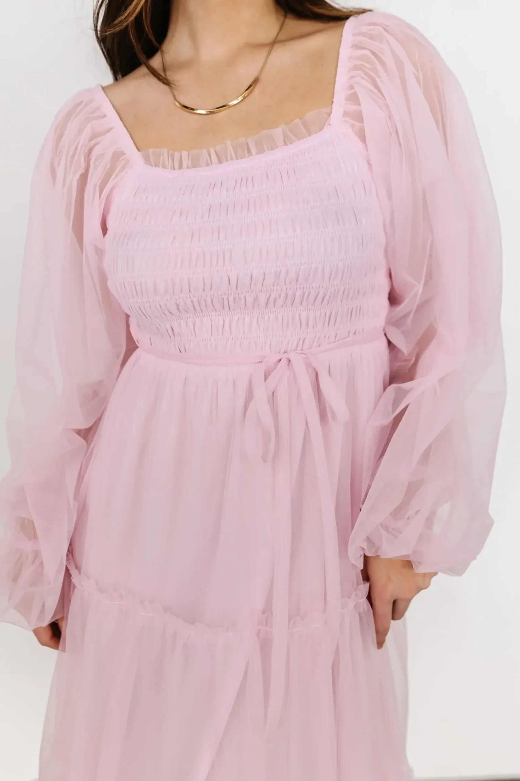 Baltic Born maxi dresses|WEDDING SUITE|Katrina Tulle Maxi Dress | Light Rose
