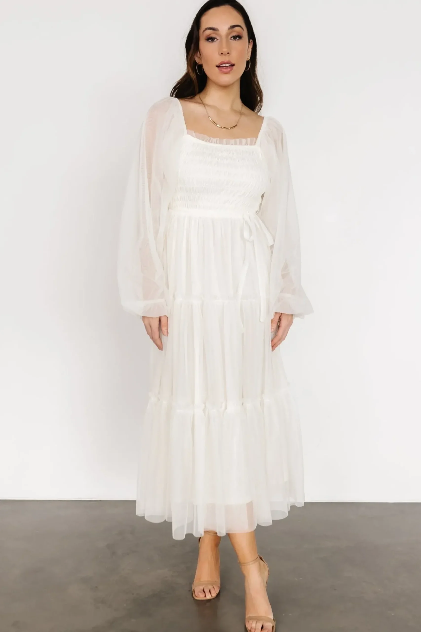 Baltic Born maxi dresses|WEDDING SUITE|Katrina Tulle Maxi Dress | Cream