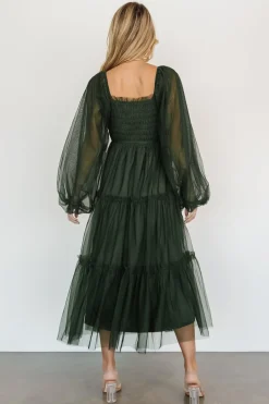 Baltic Born maxi dresses|WEDDING SUITE|Katrina Tulle Maxi Dress | Dark Green