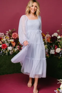Baltic Born maxi dresses|WEDDING SUITE|Katrina Tulle Maxi Dress | Peri Blue