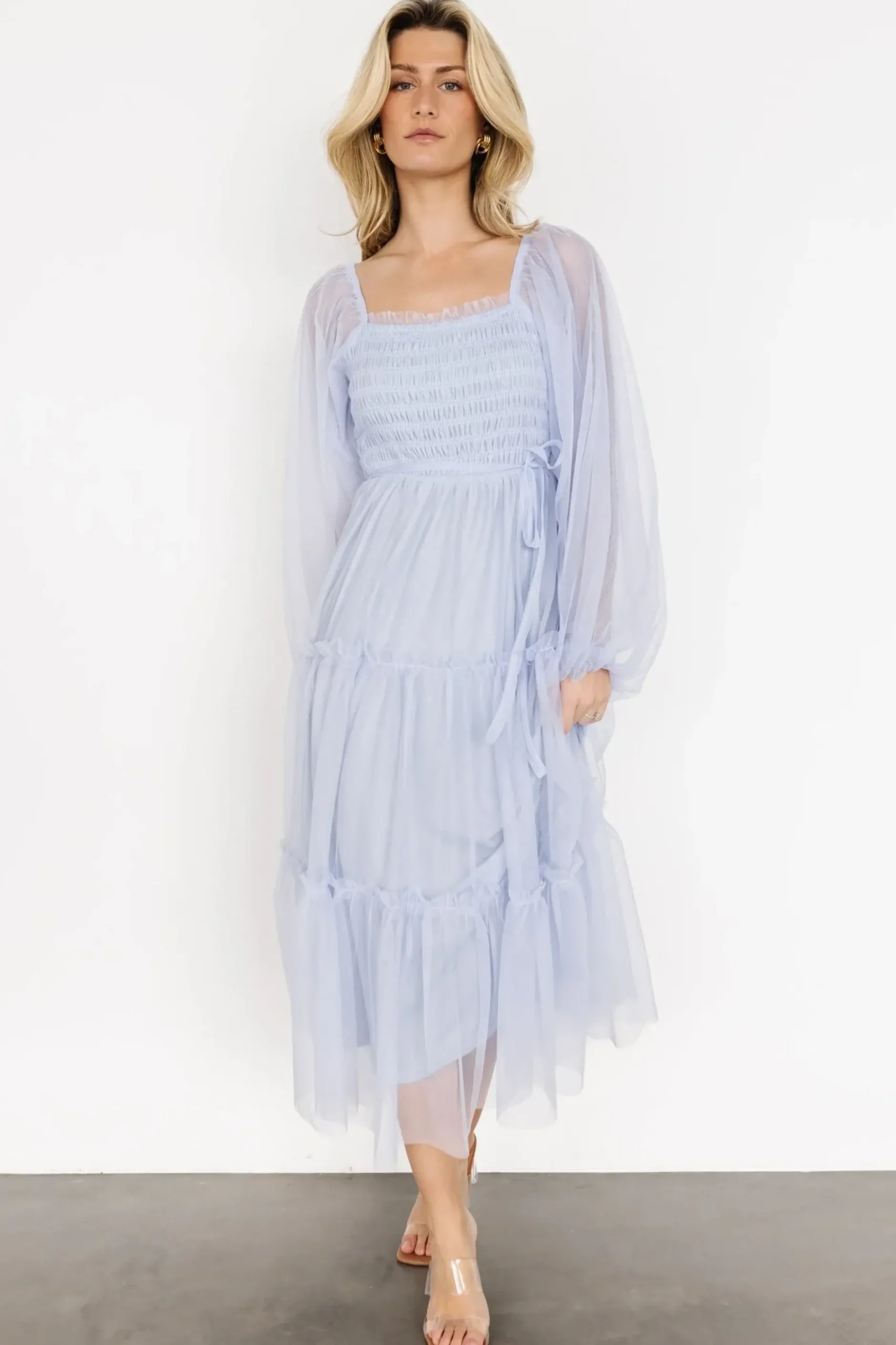 Baltic Born maxi dresses|WEDDING SUITE|Katrina Tulle Maxi Dress | Peri Blue