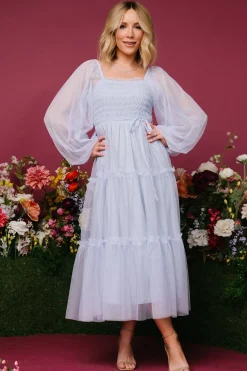 Baltic Born maxi dresses|WEDDING SUITE|Katrina Tulle Maxi Dress | Peri Blue