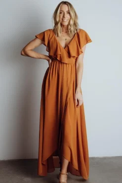 Baltic Born SALE|Katya Ruffle Maxi Dress | Amber