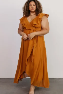 Baltic Born SALE|Katya Ruffle Maxi Dress | Amber