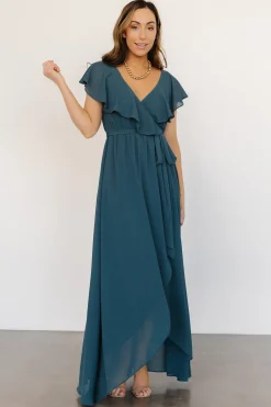 Baltic Born SALE|Katya Ruffle Maxi Dress | Dusty Topaz