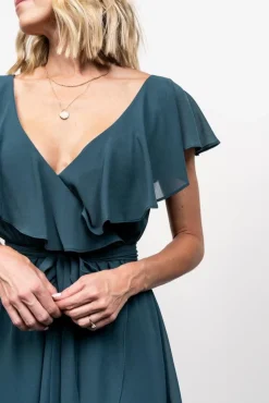 Baltic Born SALE|Katya Ruffle Maxi Dress | Dusty Topaz