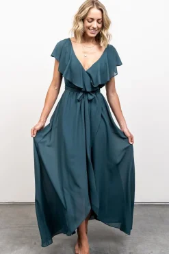 Baltic Born SALE|Katya Ruffle Maxi Dress | Dusty Topaz