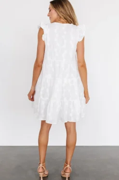 Baltic Born cover up|Kayla Button Up Short Dress | Off White