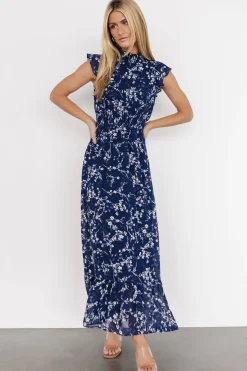 Baltic Born maxi dresses|WEDDING SUITE|Kearny Ruffle Maxi Dress | Blue Floral