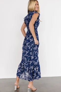 Baltic Born maxi dresses|WEDDING SUITE|Kearny Ruffle Maxi Dress | Blue Floral