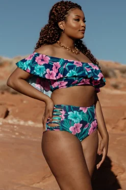 Baltic Born bikini|Keke High Waisted Bikini Bottom | Light Blue