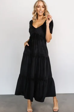 Baltic Born SALE|Kenli Velvet Maxi Dress | Black