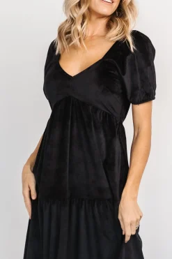 Baltic Born SALE|Kenli Velvet Maxi Dress | Black