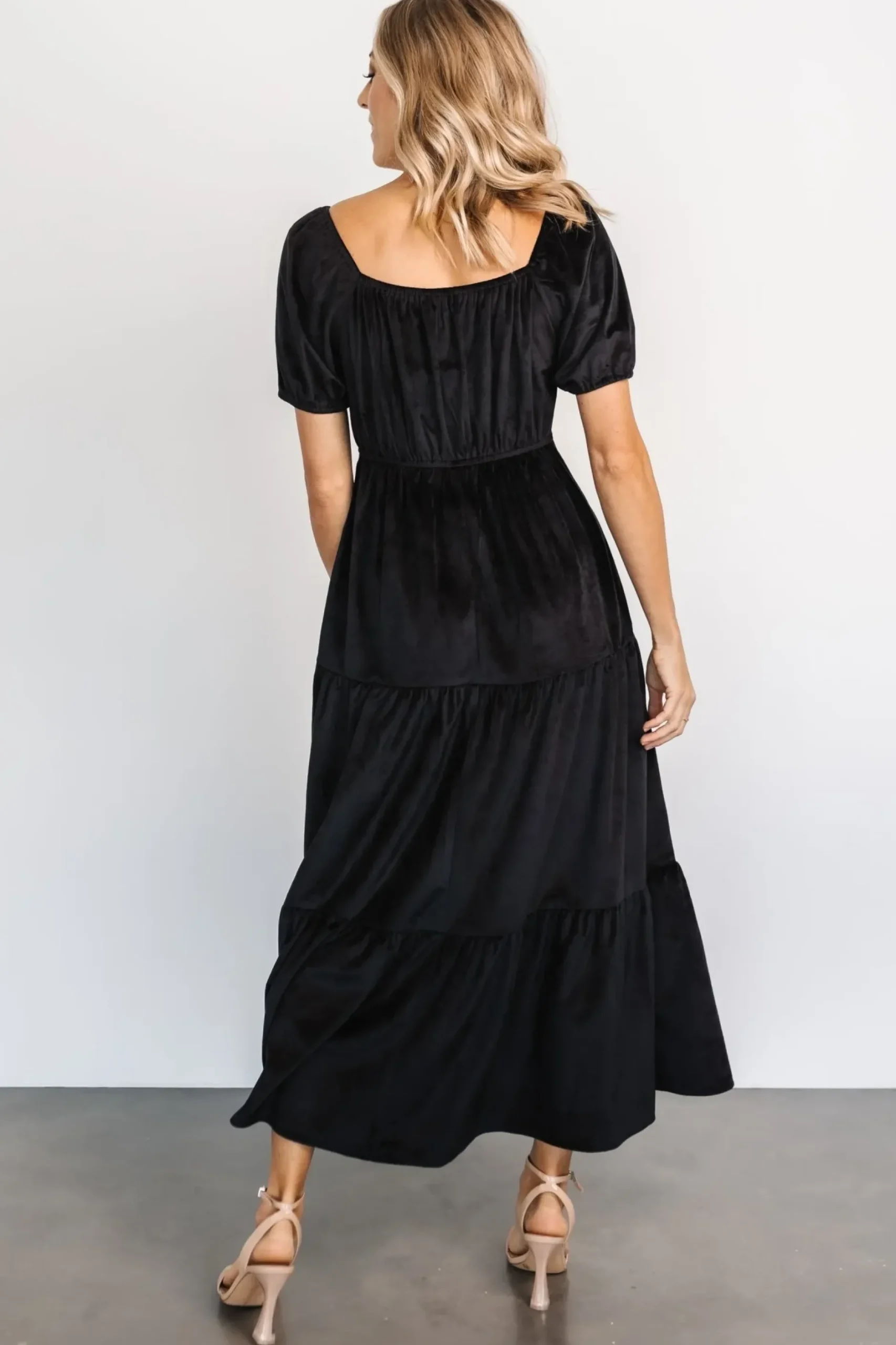 Baltic Born SALE|Kenli Velvet Maxi Dress | Black