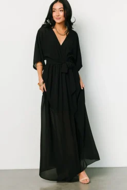 Baltic Born WEDDING SUITE|wedding guest|Kia Kimono Maxi Dress | Black