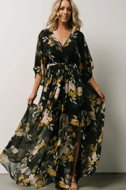 Baltic Born WEDDING SUITE|wedding guest|Kia Kimono Maxi Dress | Midnight Floral