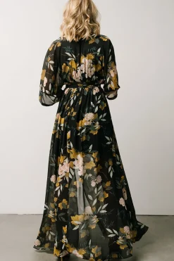 Baltic Born WEDDING SUITE|wedding guest|Kia Kimono Maxi Dress | Midnight Floral