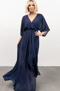 Baltic Born WEDDING SUITE|wedding guest|Kia Kimono Maxi Dress | Navy