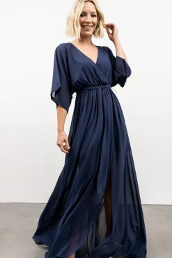 Baltic Born WEDDING SUITE|wedding guest|Kia Kimono Maxi Dress | Navy