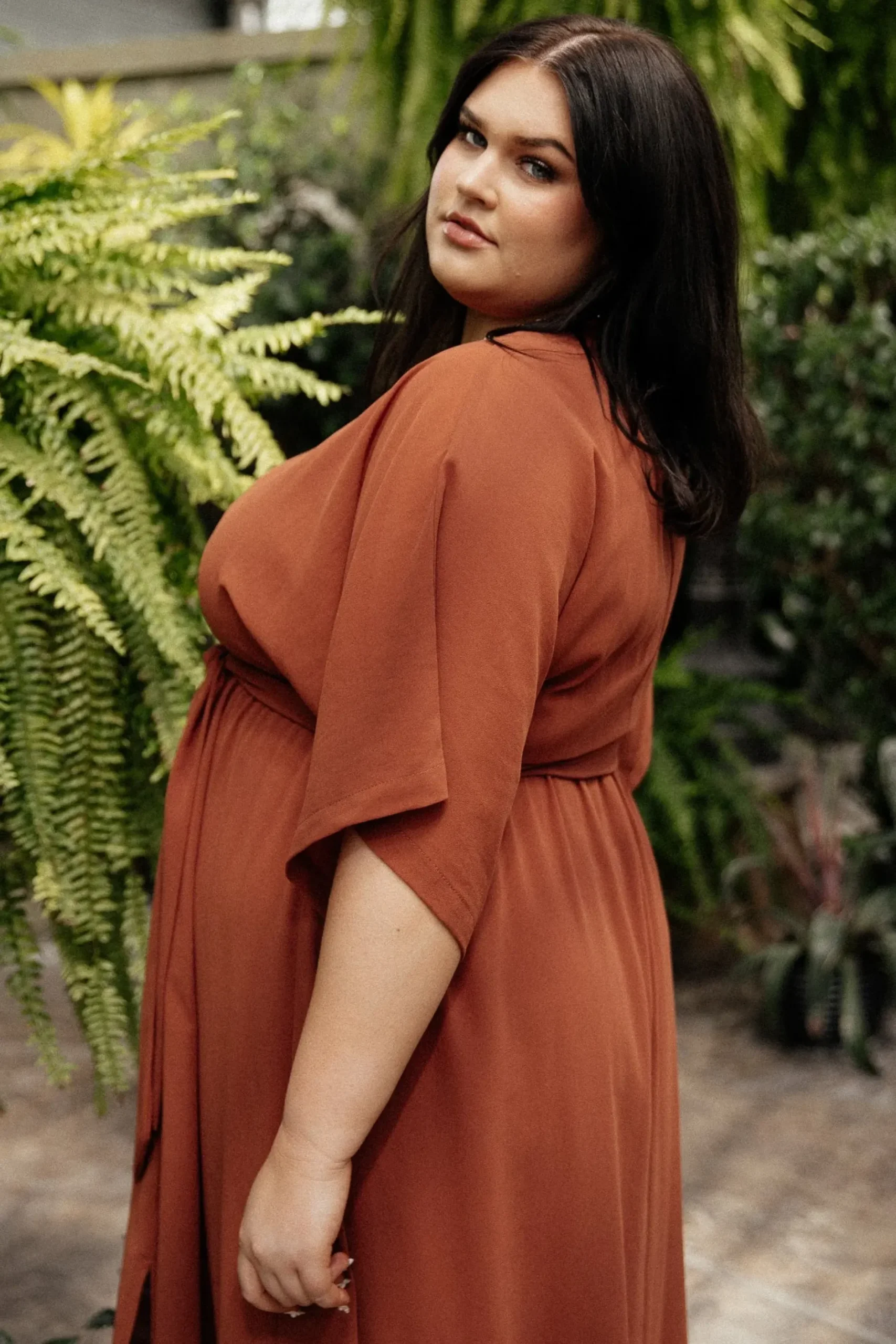 Baltic Born WEDDING SUITE|wedding guest|Kia Kimono Maxi Dress | Rust