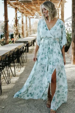 Baltic Born WEDDING SUITE|wedding guest|Kia Kimono Maxi Dress | Sage Floral