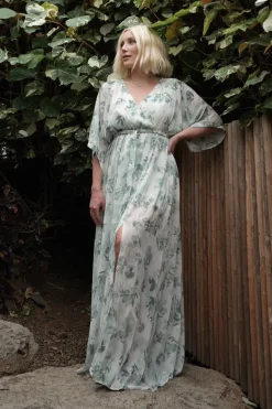 Baltic Born WEDDING SUITE|wedding guest|Kia Kimono Maxi Dress | Sage Floral
