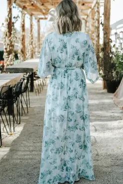 Baltic Born WEDDING SUITE|wedding guest|Kia Kimono Maxi Dress | Sage Floral