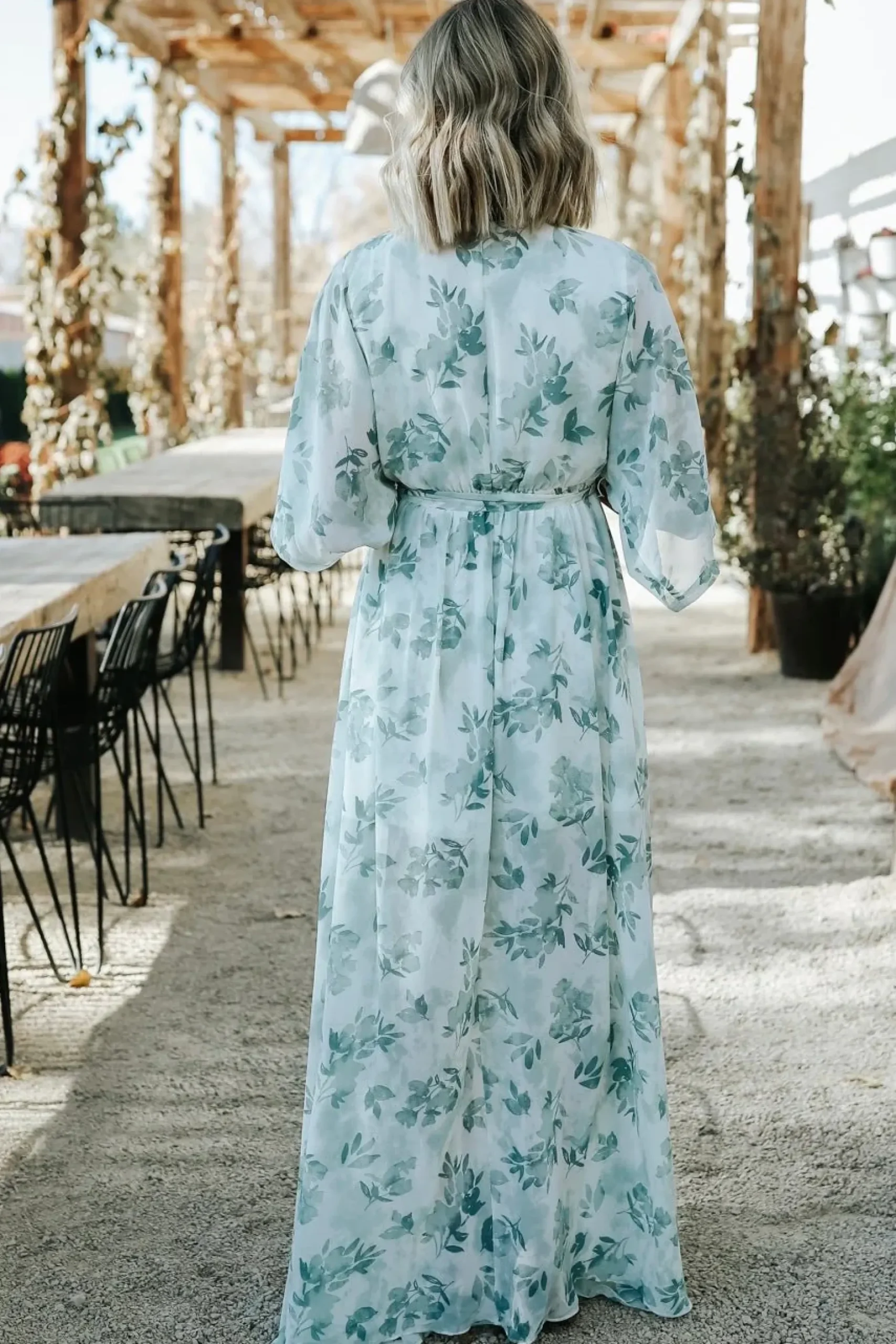 Baltic Born WEDDING SUITE|wedding guest|Kia Kimono Maxi Dress | Sage Floral
