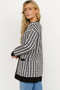 Baltic Born cardigans|Kimball Houndstooth Cardigan | Black + White